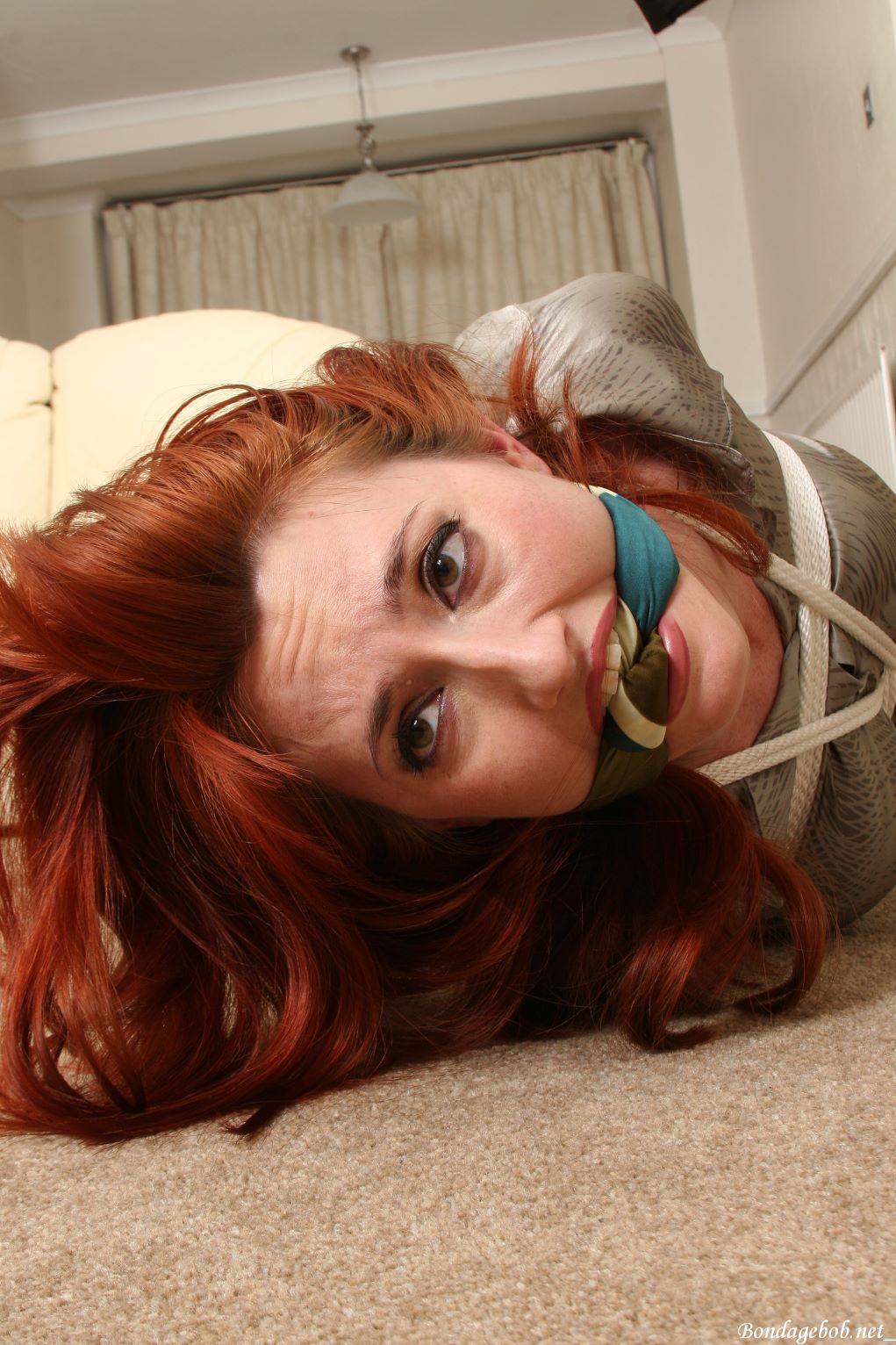 Kendra James, uncalled for hogtie